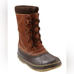 MUST GO BY 6/30 L.L. Bean Women’s Snow Boots with Tumbled Leather in Maple